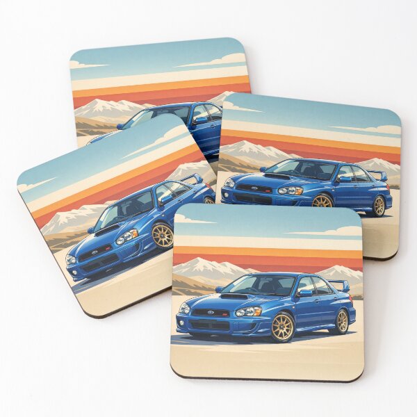 Item preview, Subaru in retro landscape designed and sold by JuViRo.
