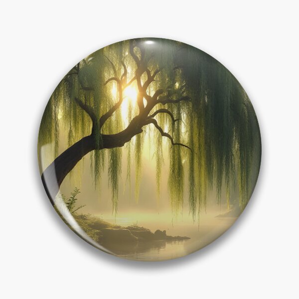 Item preview, Magnificent weeping willow by a pond designed and sold by MarionsArt.