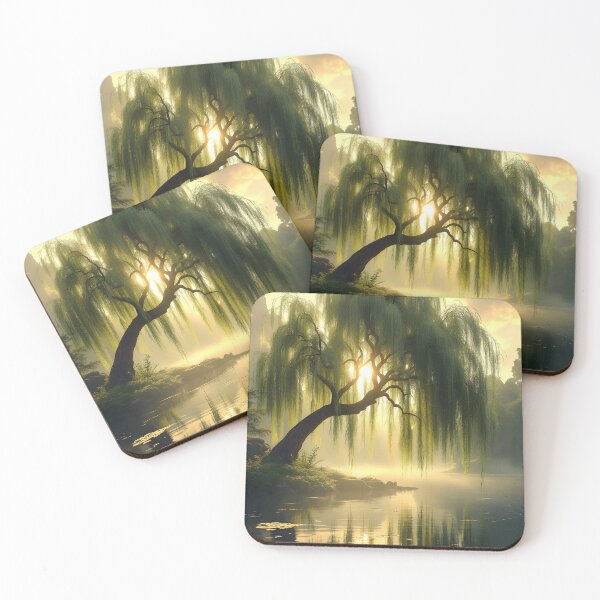 Item preview, Magnificent weeping willow by a pond designed and sold by MarionsArt.