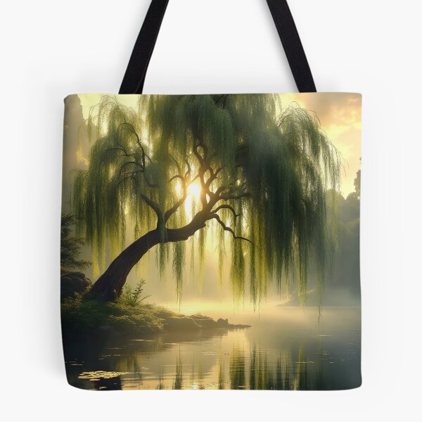 Item preview, Magnificent weeping willow by a pond designed and sold by MarionsArt.