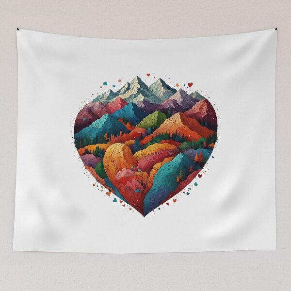 Item preview, Travel Mountain Heart designed and sold by Digiheart.