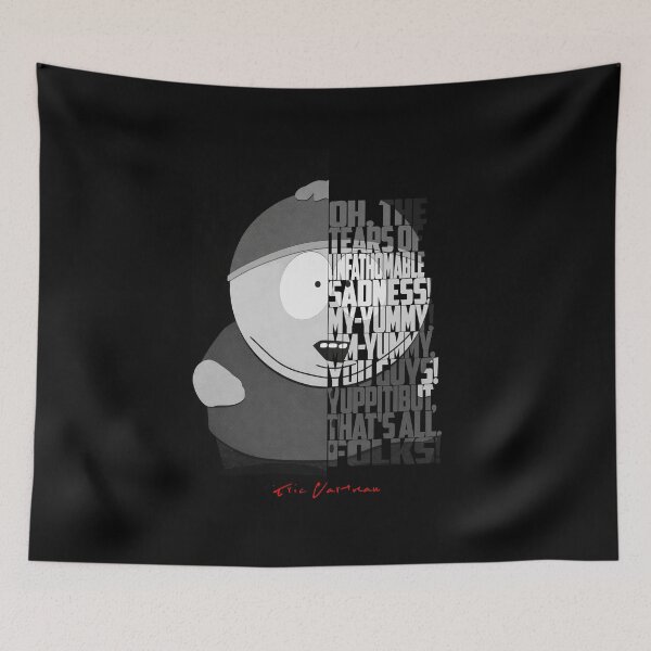 Item preview, Eric Cartman Black and White Quote Portrait Poster | South Park Fan Art Wall Decor designed and sold by Enea Kelo.