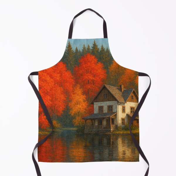 Item preview, A picturesque house stands by the lake. designed and sold by Sigtrix.