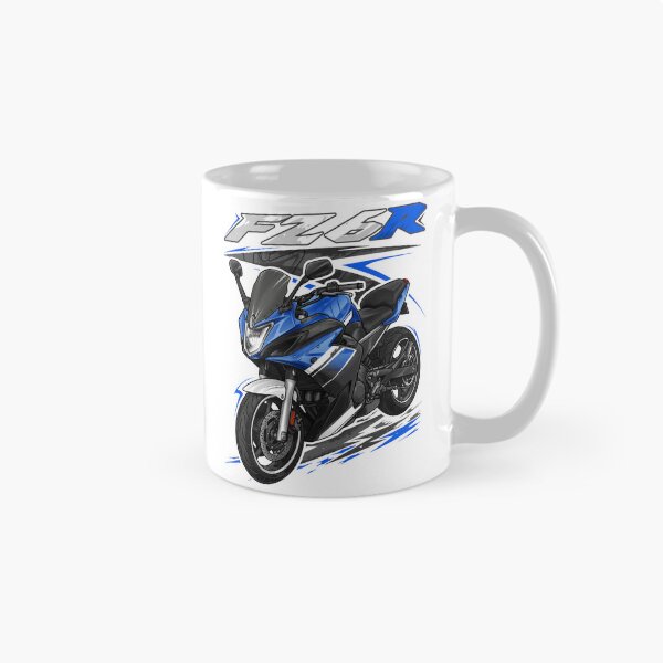 Artikelvorschau, Yamaha FZ6R 2013 (Tiefmetallic-Purpurblau) für Motorradfahrer entworfen und verkauft von MotoApparelHub.