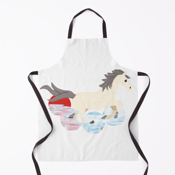 Item preview, Fantasy White Horse Running Above Fluffy Clouds and Sun. designed and sold by MigWhimsy.