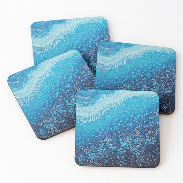 Item preview, Aboriginal Inspired Art - Blue Bubbles designed and sold by GrinGalore.