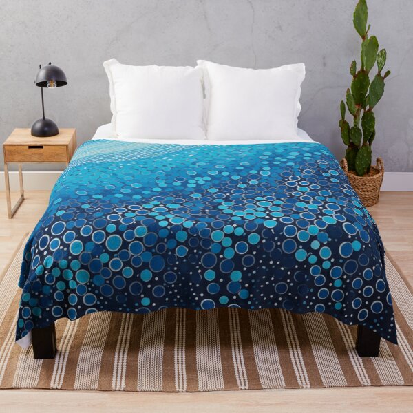 Item preview, Aboriginal Inspired Art - Blue Bubbles designed and sold by GrinGalore.