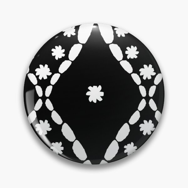 Item preview, Graphic ogee motif (white) designed and sold by ArtyFridgees.