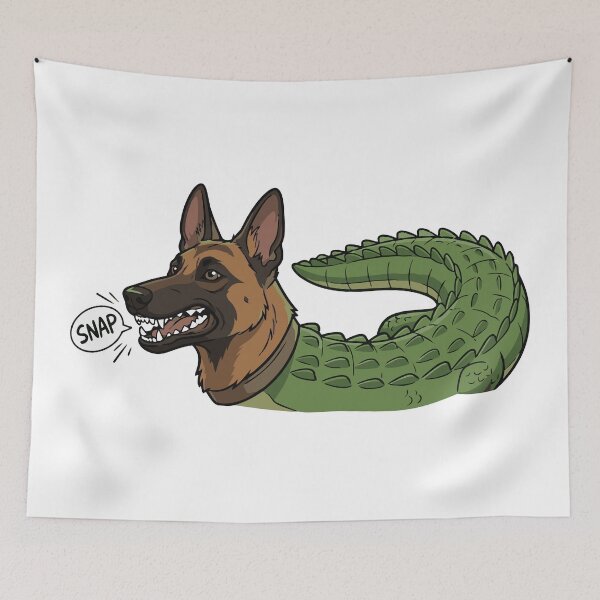 Item preview, Part Wolf Part Alligator Belgian Malinois Funny designed and sold by Petzzz.