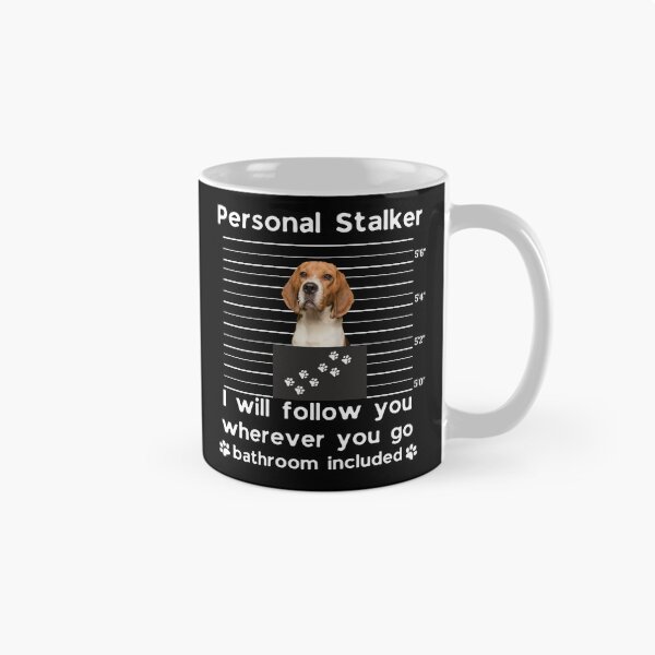 Item preview, Beagle Personal Stalker Funny Dog Mom Sticker | I Will Follow You Everywhere Bathroom Included designed and sold by B-KaneDesigns.