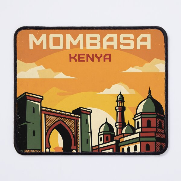 Item preview, Mombasa Kenya Retro Vintage Travel Souvenir designed and sold by TravelersGems.