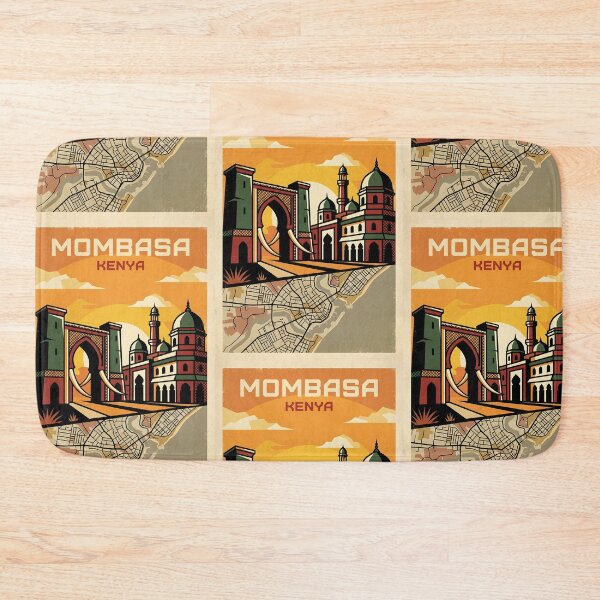 Item preview, Mombasa Kenya Retro Vintage Travel Souvenir designed and sold by TravelersGems.