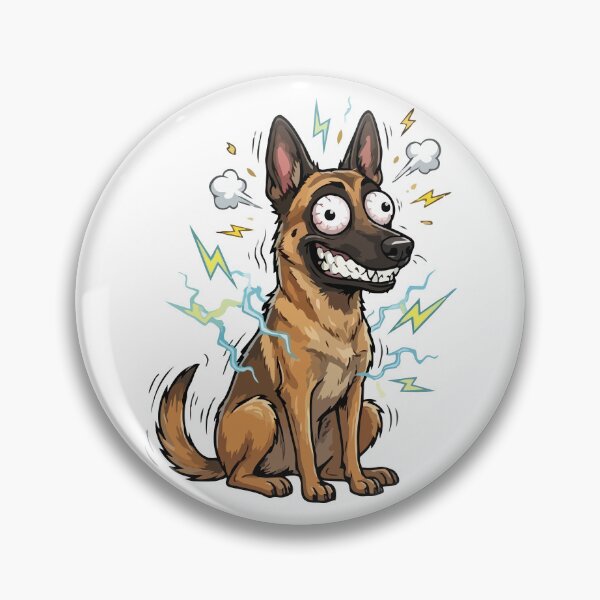 Item preview, Powered By Chaos And Caffeine Malinois Dog designed and sold by Petzzz.