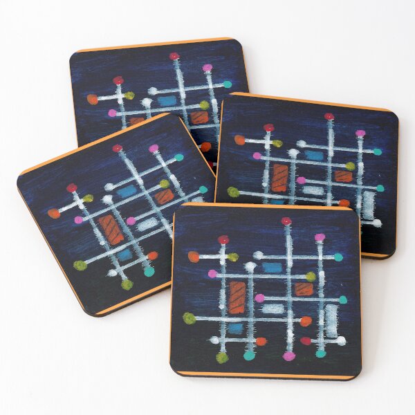 Item preview, Lines and dots abstract designed and sold by Misfitcane.