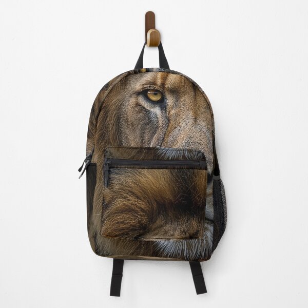 Item preview, Majestic African Lion King - Intense Wildlife Portrait designed and sold by NaturalBeautySebastian .