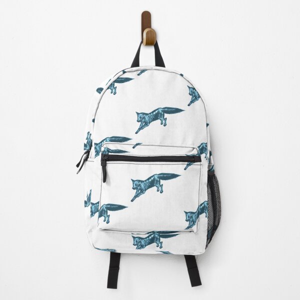 Item preview, Leaping Fox Blue Line Art designed and sold by ieevxgjdbzc98.