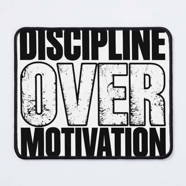 Item preview, Discipline Over Motivation | Bold Italic High-Impact Fitness Graphic designed and sold by PACS0011.