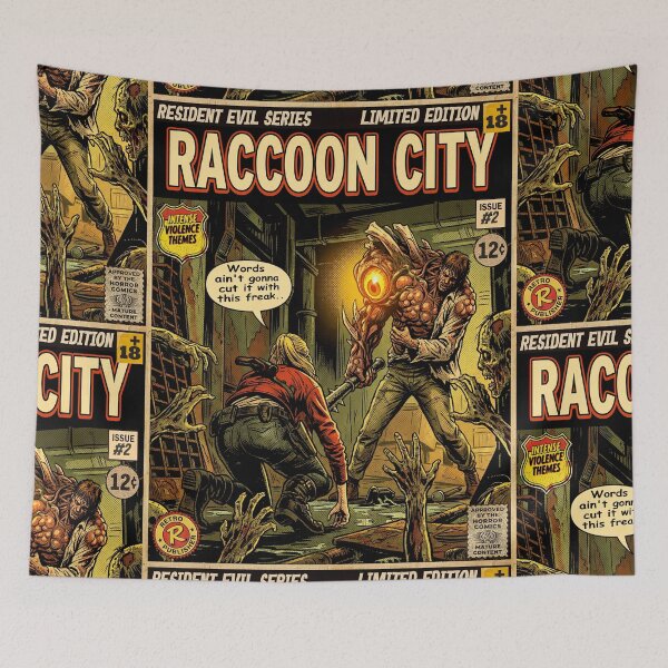 Item preview, Resident Evil 2 Claire Redfield Vintage Comic Cover Art designed and sold by Back2Collage.