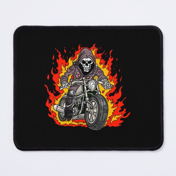 Item preview, Skeleton Motorcycle Flames designed and sold by Soulskier.