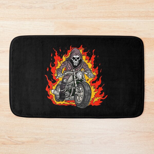 Item preview, Skeleton Motorcycle Flames designed and sold by Soulskier.