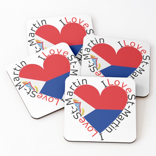 Item preview, I Love St Martin  Heart designed and sold by TheIconSmith.