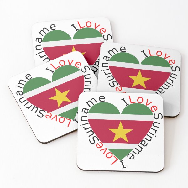 Item preview, I Love Suriname  Heart designed and sold by TheIconSmith.
