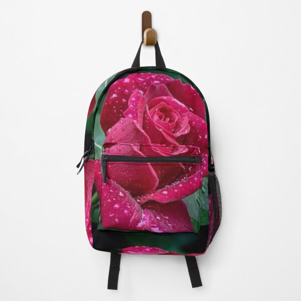 Item preview, Velvet Red Rose with Morning Dew Drops designed and sold by Dreamy Armine Art.