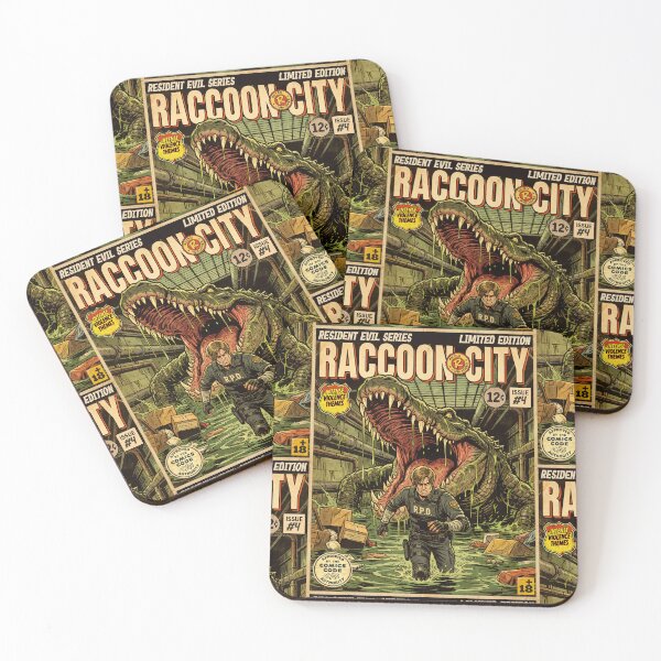Item preview, Resident Evil 2 Leon Vintage Comic Cover Art designed and sold by Back2Collage.
