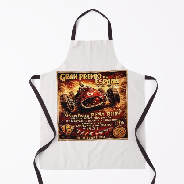 Item preview, Spain Grand Prix  variation vintage 1951 poster designed and sold by Helios Be. Lavsh.