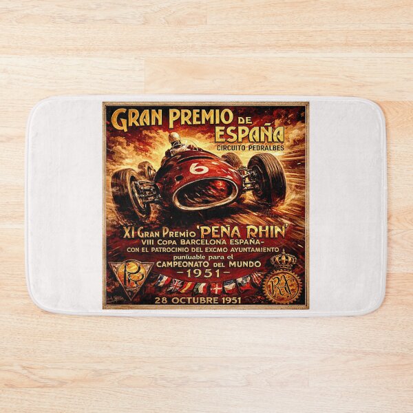 Item preview, Spain Grand Prix  variation vintage 1951 poster designed and sold by Helios Be. Lavsh.