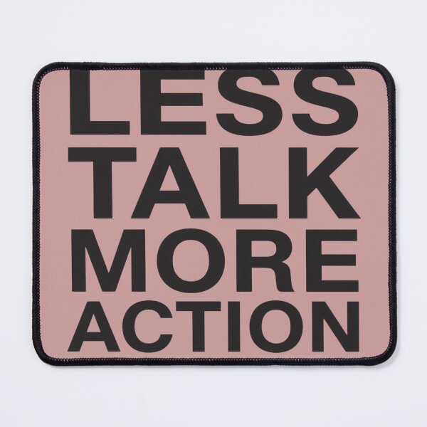 Item preview, Less Talk More Action | Minimalist Bold Productivity Typography designed and sold by PACS0011.