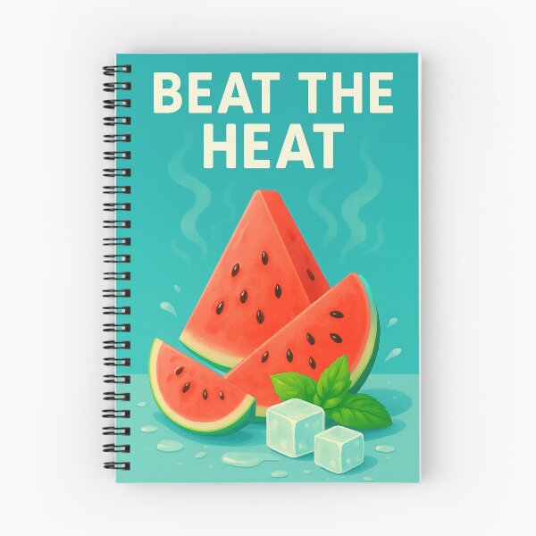 Item preview, Beat the Heat Watermelon Summer Illustration | Refreshing Fruit Ice Art designed and sold by mbmstores.