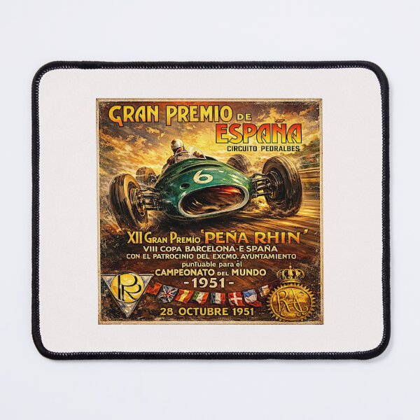 Item preview, Spain Grand Prix variation vintage 1951 poster #1 designed and sold by Helios Be. Lavsh.