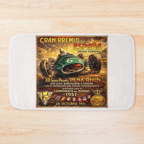 Item preview, Spain Grand Prix  variation vintage 1951 poster #1 designed and sold by Helios Be. Lavsh.