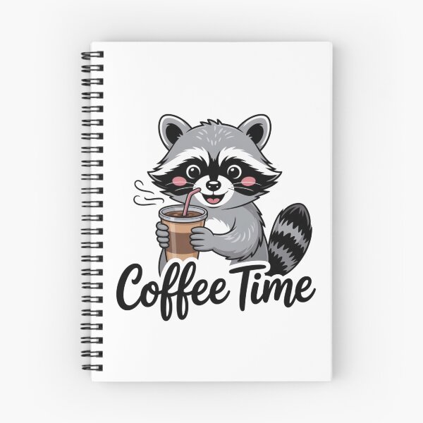 Item preview, Funny raccoon drinking iced coffee  designed and sold by Meryem Mamouni.