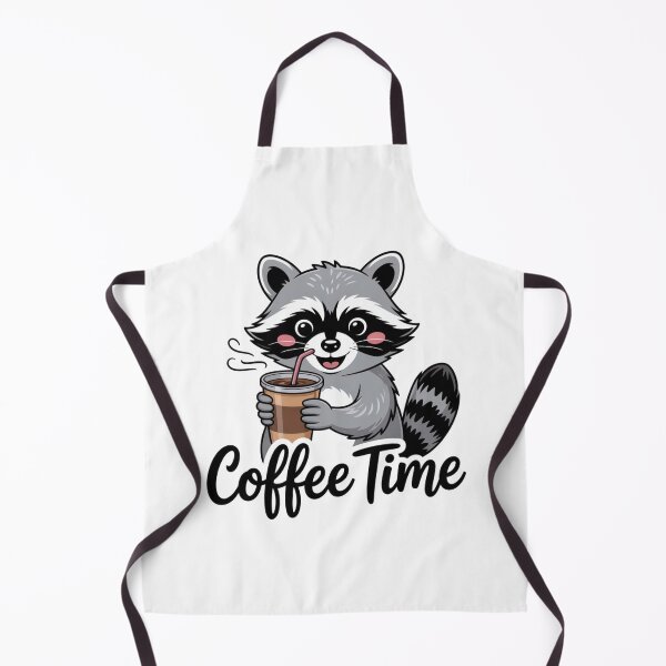 Item preview, Funny raccoon drinking iced coffee  designed and sold by Meryem Mamouni.