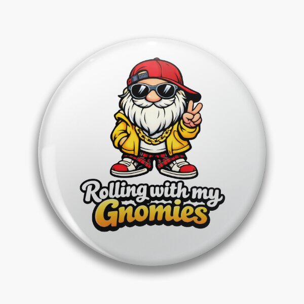 Item preview, Rolling with My Gnomies – 90s Hip Hop Gnome Illustration designed and sold by Moriarty's Digital Visions.