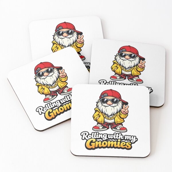Item preview, Rolling with My Gnomies – 90s Hip Hop Gnome Illustration designed and sold by Moriarty's Digital Visions.