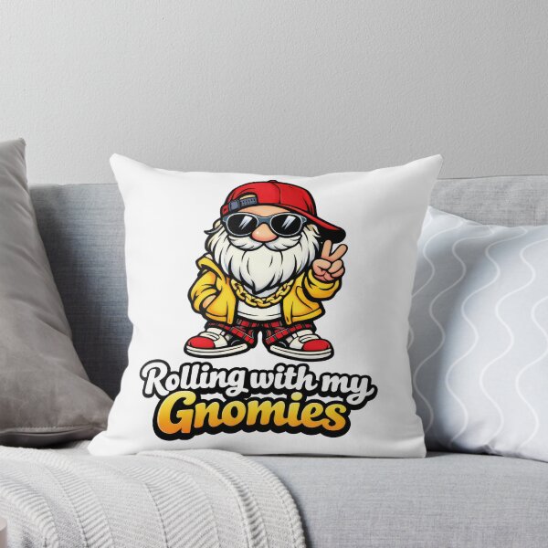 Item preview, Rolling with My Gnomies – 90s Hip Hop Gnome Illustration designed and sold by Moriarty's Digital Visions.