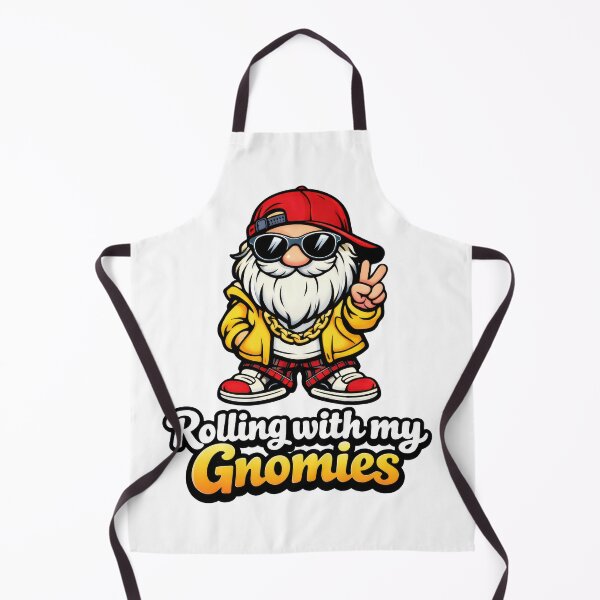Item preview, Rolling with My Gnomies – 90s Hip Hop Gnome Illustration designed and sold by Moriarty's Digital Visions.