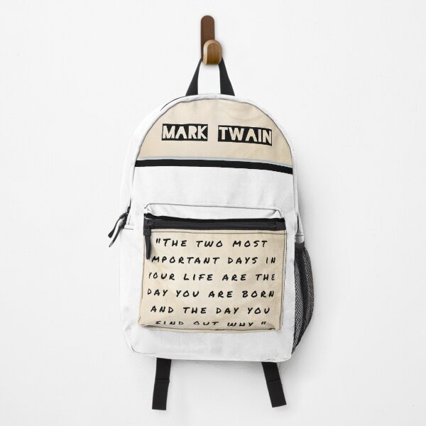 Item preview, MARK TWAIN QUOTE ART | The Two Most Important Days Graphic | Inspirational Wisdom & Purpose Wall Decor designed and sold by SergioMiklos.