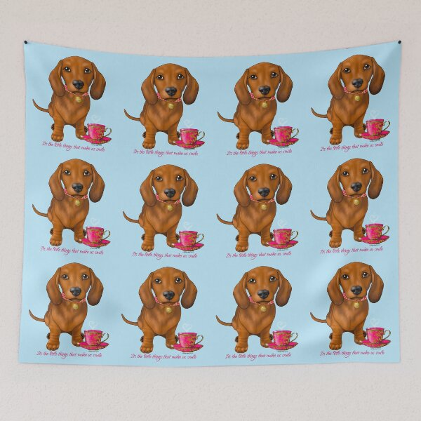 Item preview, Dachshund Its the little things that make us smile designed and sold by Atelier Cupcake.