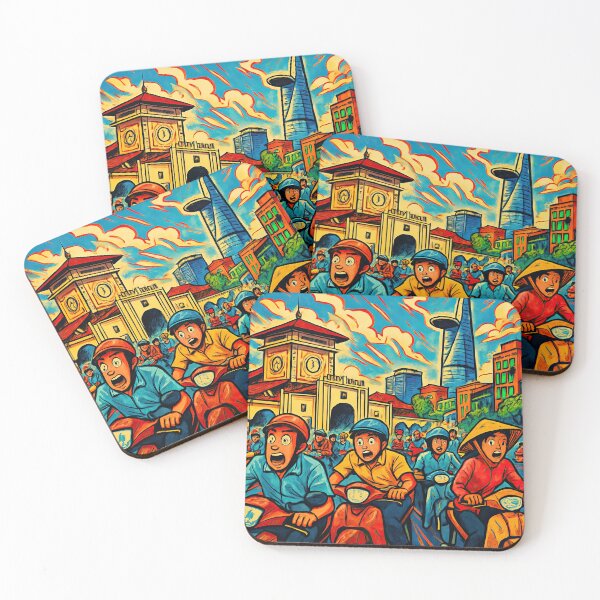Item preview, Ho Chi Minh City, city | Comics stylCartoone -  designed and sold by ComicsFactory.
