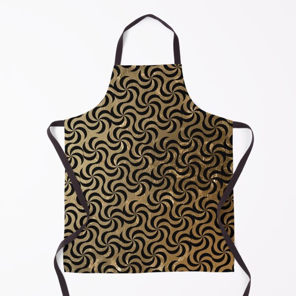 Item preview, Gold Leaf Geometric Spiral Pattern - Luxury Abstract Design designed and sold by Italian Ink Studio.