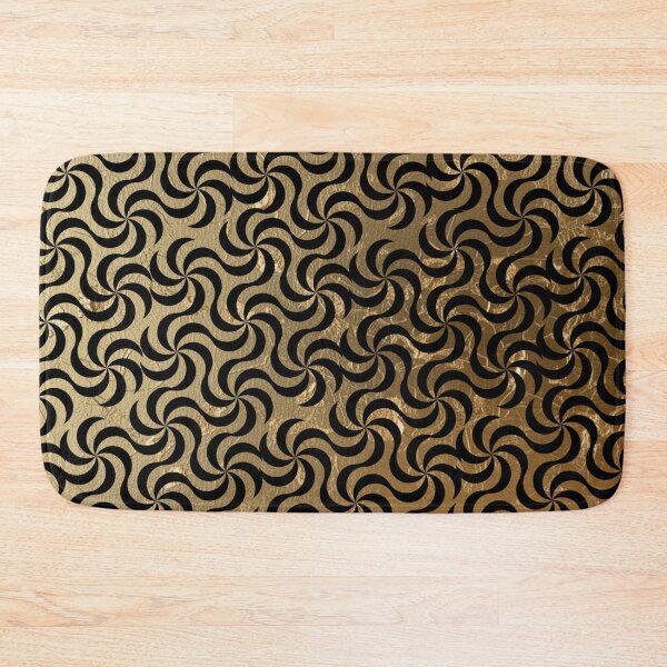 Item preview, Gold Leaf Geometric Spiral Pattern - Luxury Abstract Design designed and sold by Italian Ink Studio.