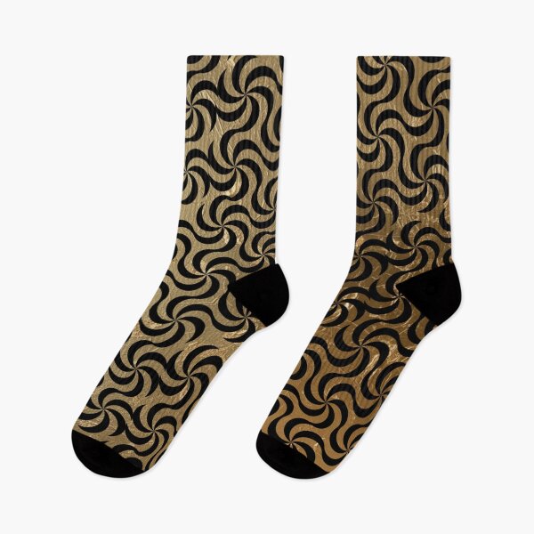 Item preview, Gold Leaf Geometric Spiral Pattern - Luxury Abstract Design designed and sold by Italian Ink Studio.