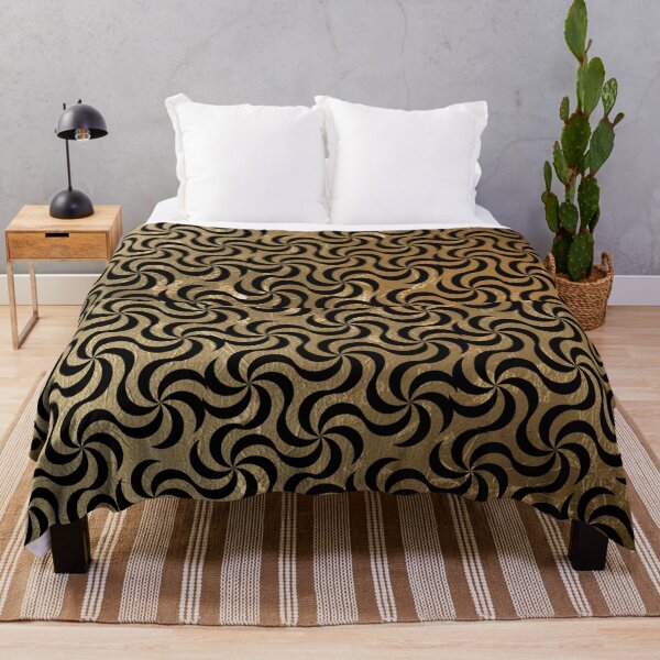 Item preview, Gold Leaf Geometric Spiral Pattern - Luxury Abstract Design designed and sold by Italian Ink Studio.