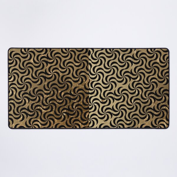 Item preview, Gold Leaf Geometric Spiral Pattern - Luxury Abstract Design designed and sold by Italian Ink Studio.