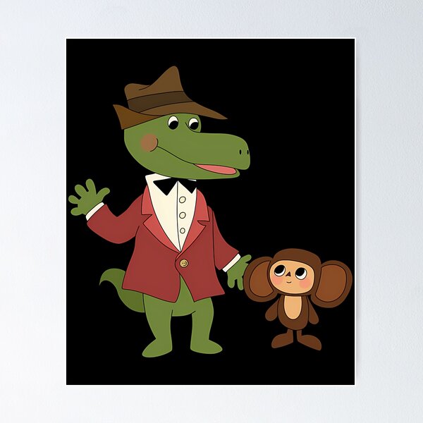 Item preview, Gena And Cheburashka designed and sold by skwidistor.