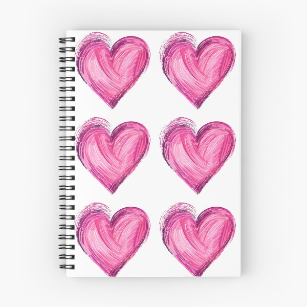 Item preview, Vibrant Pink Brush Heart Saint Valentine's Day - Bold Textured Love Stroke Art Print designed and sold by DesignArtist.ia.